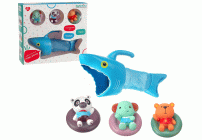Набор игрушек для купания  4шт Акула и животные Elefantino в коробке (292 561)