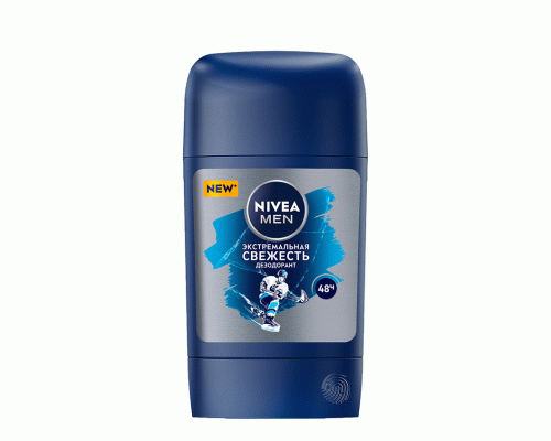 Дезодорант муж. Nivea stick 50мл Экстремальная свежесть (293 417)