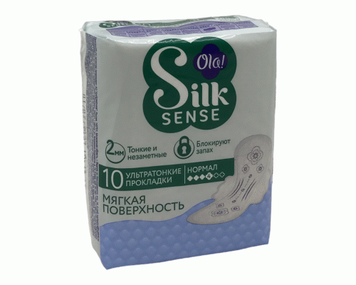 Прокладки OLA! Silk Sense Normal 10шт ультратонкие Мягкий шелк (292 631)