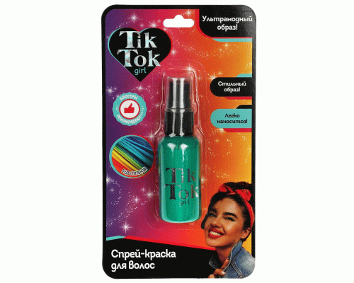 Краска-спрей для волос Tik Tok Girl зеленая /HS81067TTG/ (293 355)