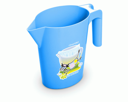 Кувшин-подставка для молока 1,0л голубой (292 518)