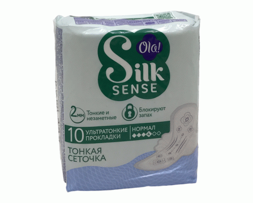 Прокладки OLA! Silk Sense Normal 10шт ультратонкие Шелковая сеточка (292 633)