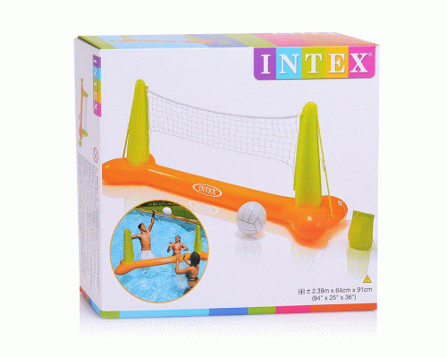 Набор для игры на воде надувной 239*64*91см от 6-ти лет Волейбол сетка, мяч Intex /56508/ (291 780)