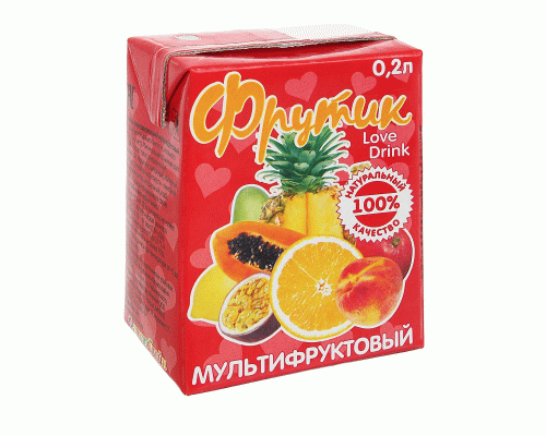 Напиток сокосодержащий Фрутик 0,2л мультифрукт (291 345)