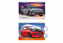 Блокнот спираль  80л  10*15см Авто (285 960)