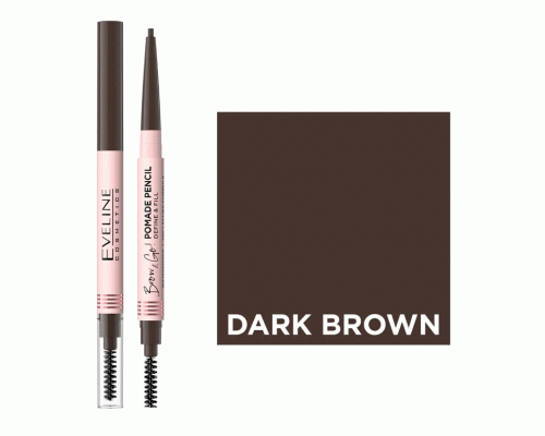 Карандаш-помада для бровей Eveline Brow & Go! Dark Brown (294 421)