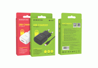 Зарядное устройство сетевое 1USB 2,1А Borofone+кабель USB-Type-C 1м /BA48A/ (294 770)