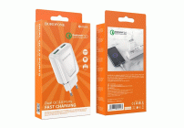 Зарядное устройство сетевое 2USB 18W QC3.0 Borofone /BA54A/ (294 771)