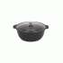 Жаровня 4,0л с крышкой, антипригарное покрытие темный мрамор Kukmara (294 593)