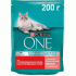 Purina One  200г для стерилизованных кошек с лососем и пшеницей (295 962)