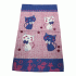 Полотенце кухонное 33*60см вафельное Кошки с бантиком розовые 2 (295 957)