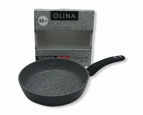 Сковорода d-22см антипригарное покрытие гранит Olina /1021/ (207 813)