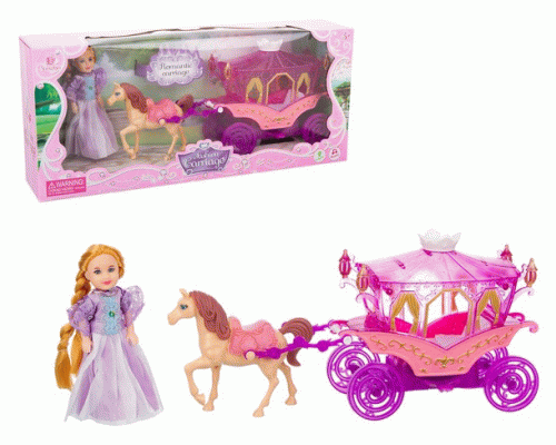 Набор Экипаж карета с лошадкой, кукла  (296 318)