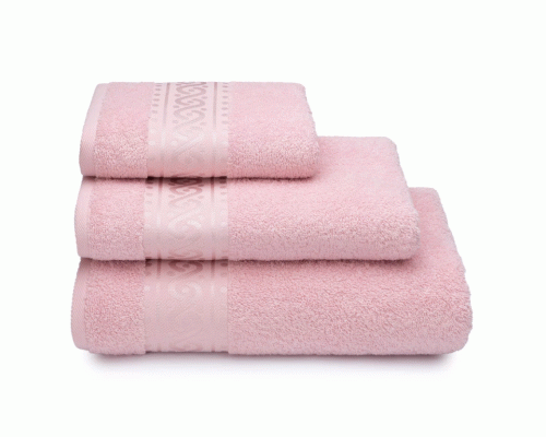 Полотенце банное  50* 90см махровое Pirouette розовый  (296 462)