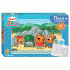 Пазлы Maxi 24 элемента StepPuzzle Три кота и море приключений+раскраска (296 230)