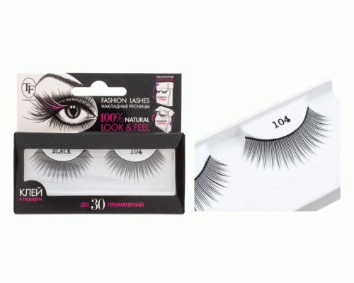 Ресницы накладные TF Fashion Lashes №104 черные (У-12) (158 679)