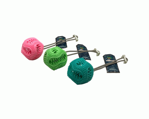 Игрушка для собак Мячик с отверстиями для корма /A434/ (295 502)