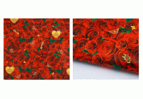Бумага упаковочная 70х100см глянцевая Розы для тебя (297 159)