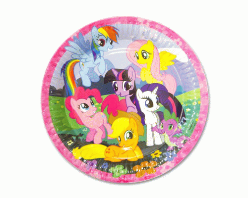 Тарелка бумажная 23см 8шт My Little Pony (617)