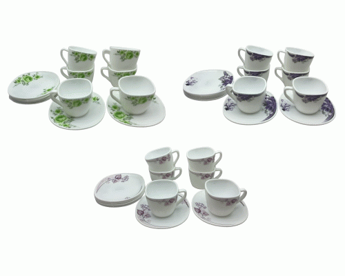 Набор чайный 12пр. (6 чашек 220мл; 6 блюдец 15,1см) керамика (298 111)
