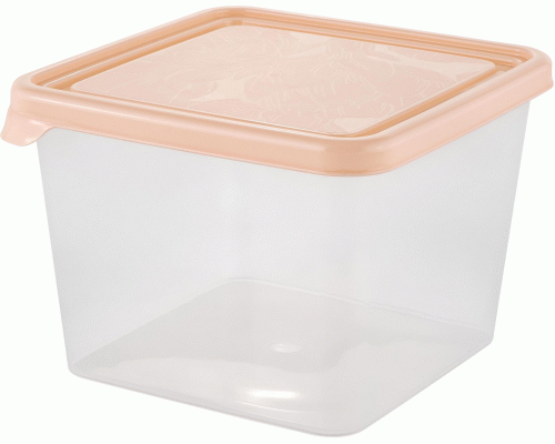 Контейнер для продуктов 0,75л Helsinki Artichoke квадратный персиковая карамель (298 536)