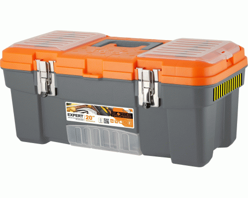 Ящик для инструментов 20 Blocker Expert с металлическим замком серо-свинцовый/оранжевый (298 827)