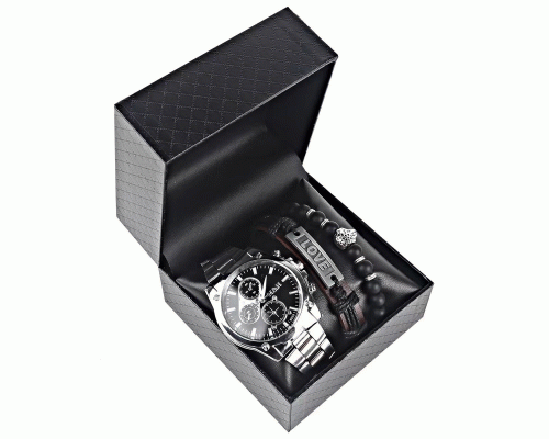 Набор подарочный мужской (часы+браслет) /PJ9021/ (297 718)