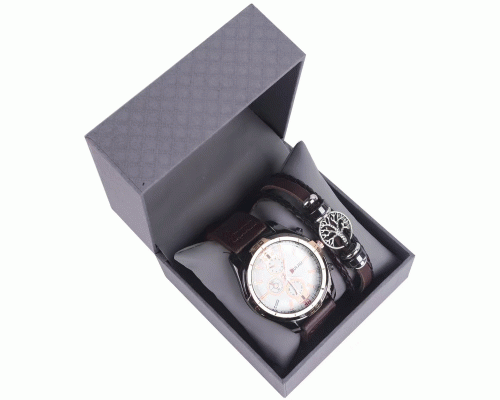 Набор подарочный мужской (часы+браслет) /PJ9032/ (297 720)