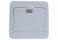 Выключатель 1 клав. с подсветкой  CLASSICO белый (298 958)