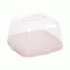 Тортовница с защелками розовая /М8551/ (298 521)