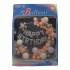 Набор для праздника Фотозона Happy Birthday гирлянда из надувных шаров оранжевый, белый, серебро (298 224)