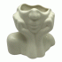 Ваза интерьерная керамика 17*15см Голова девушки (298 069)