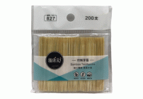 Зубочистки 200шт бамбук в пакете /827/ (299 261)