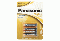 Батарейки алкалиновые ААА LR03 Panasonic Power на блистере /4/48/240/ (300 025)