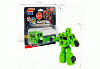 Робот-трансформер Машина Городская служба Мусоровоз зеленый Bondibon (300 186)