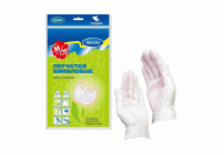Перчатки виниловые 10шт р-р M Антелла (300 268)
