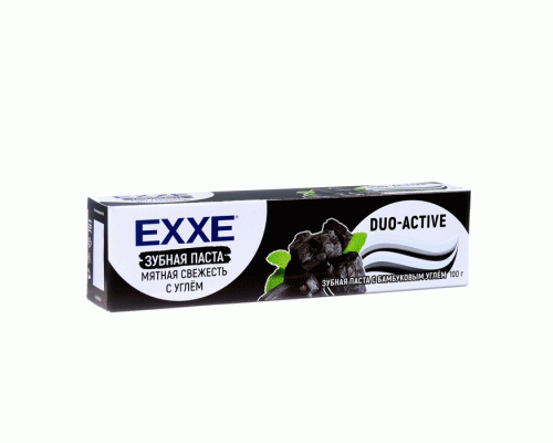 Зубная паста Exxe 100мл мятная свежесть с углем (299 222)