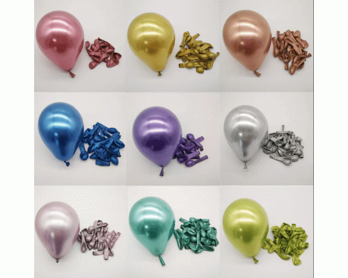 Набор надувных шаров  50шт №8 металлик (300 929)