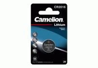Батарейки литиевые 3V таблетка CR2016 Camelion на блистере /1/10/ (300 510)
