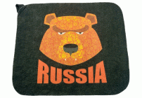 Коврик для сауны 40*50см Russia Медведь Бацькина баня (300 635)