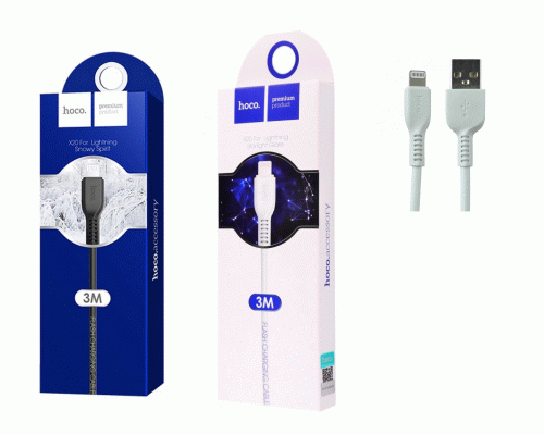 Кабель USB Lightning Hoco 3м /X20/ (301 155)