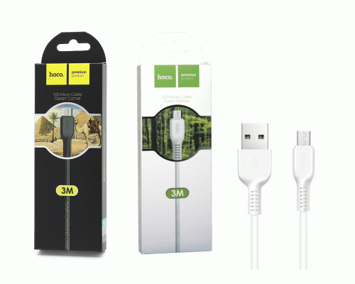 Кабель USB-micro Hoco 3м /X20/ (301 156)