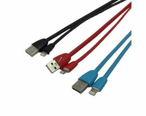Кабель USB Lightning силикон 2м (301 173)