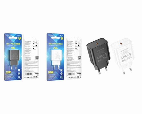 Зарядное устройство сетевое 1USB 20W 3,0А Borofone /BA71A/ (301 182)