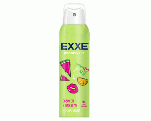 Дезодорант жен. Exxe aer 150мл fruit kiss свежесть и нежность /С0007395/ (299 768)