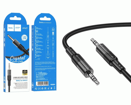 Аудио кабель 3,5мм 1,2м AUX шнур Hoco (301 175)