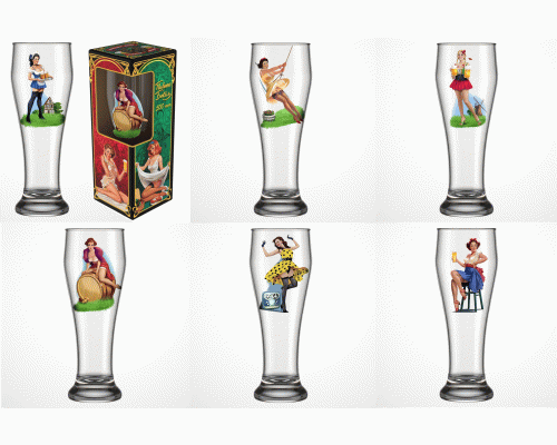 Бокал для пива  500мл Pin-up beer /303-Д/ (300 532)