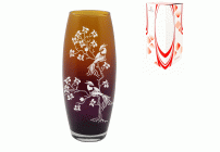 Ваза для цветов стеклянная Райский сад /966-Н7Г/ (301 820)