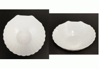 Салатник d-13см стеклокерамика Ракушка белый (У-6/72) (225 413)