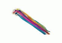 Набор крабов для волос  6шт с цветными прядями (303 113)